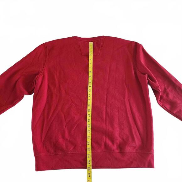 Nautica Men's Red Crew Sweatshirt - Picture 4 of 8